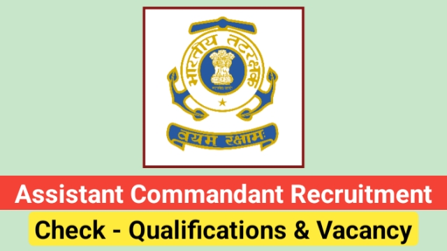 Indian Coast Guard Recruitment 2024: 70 Jobs in Indian Coast Guard | Apply  @ joinindiancoastguard.gov.in